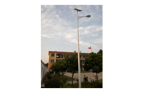 淮北市四铺镇颜道口村太阳能路灯实景