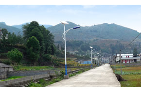贵州盘县太阳能路灯一事一议亮化项目