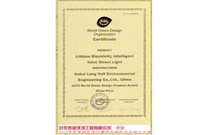 世界绿色设计组织证书