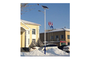 外蒙国乌兰巴托太阳能路灯实景