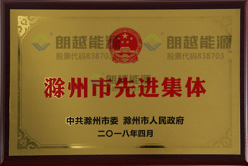 滁州市先进集体